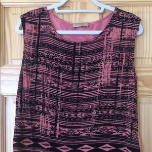 Pink Tie Dye Geometric Top